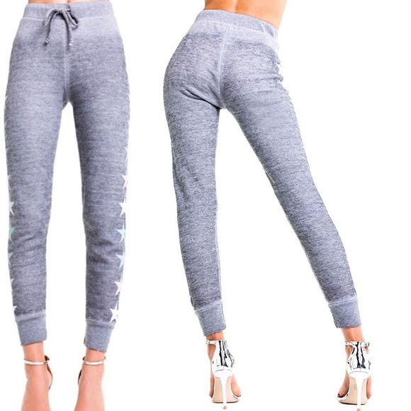 ⭐️🆕 Wildfox ★ Starlight Sweatpants ★ Heather - Picture 4 of 8